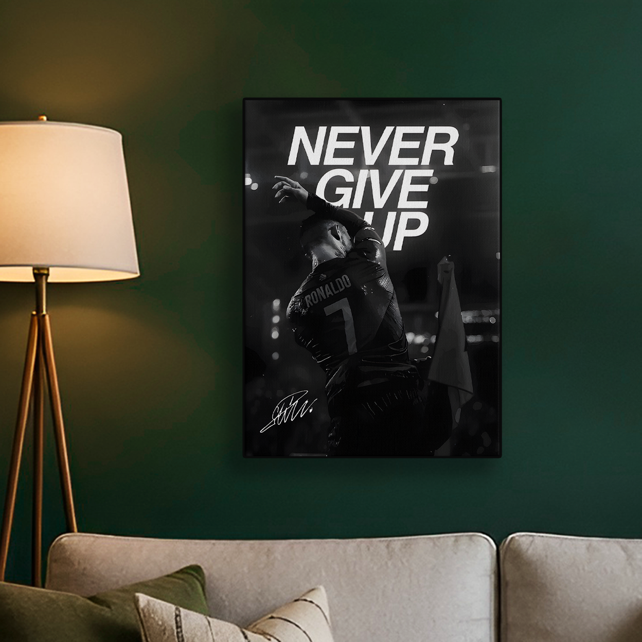 Never Give Up Ronaldo Poster