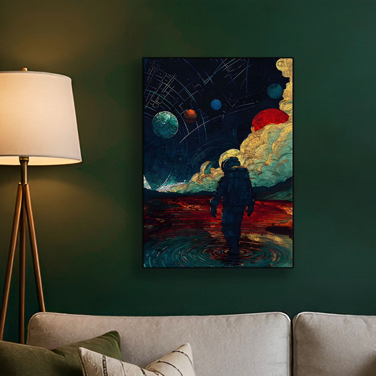 Astronaut Space Poster