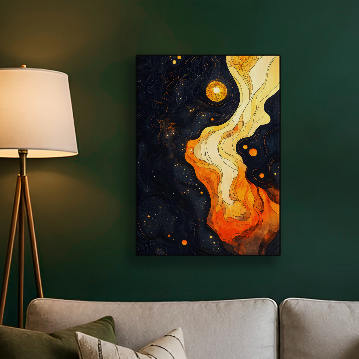 Abstract Galaxy Swirl Poster