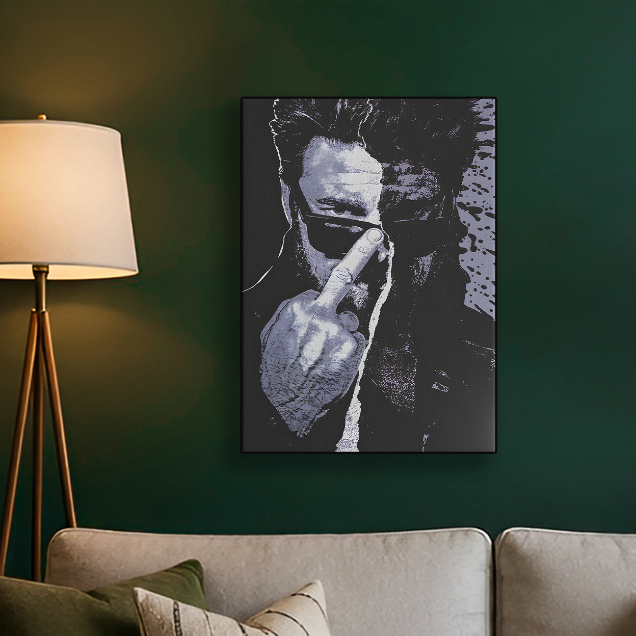 Black and White Gesture Poster