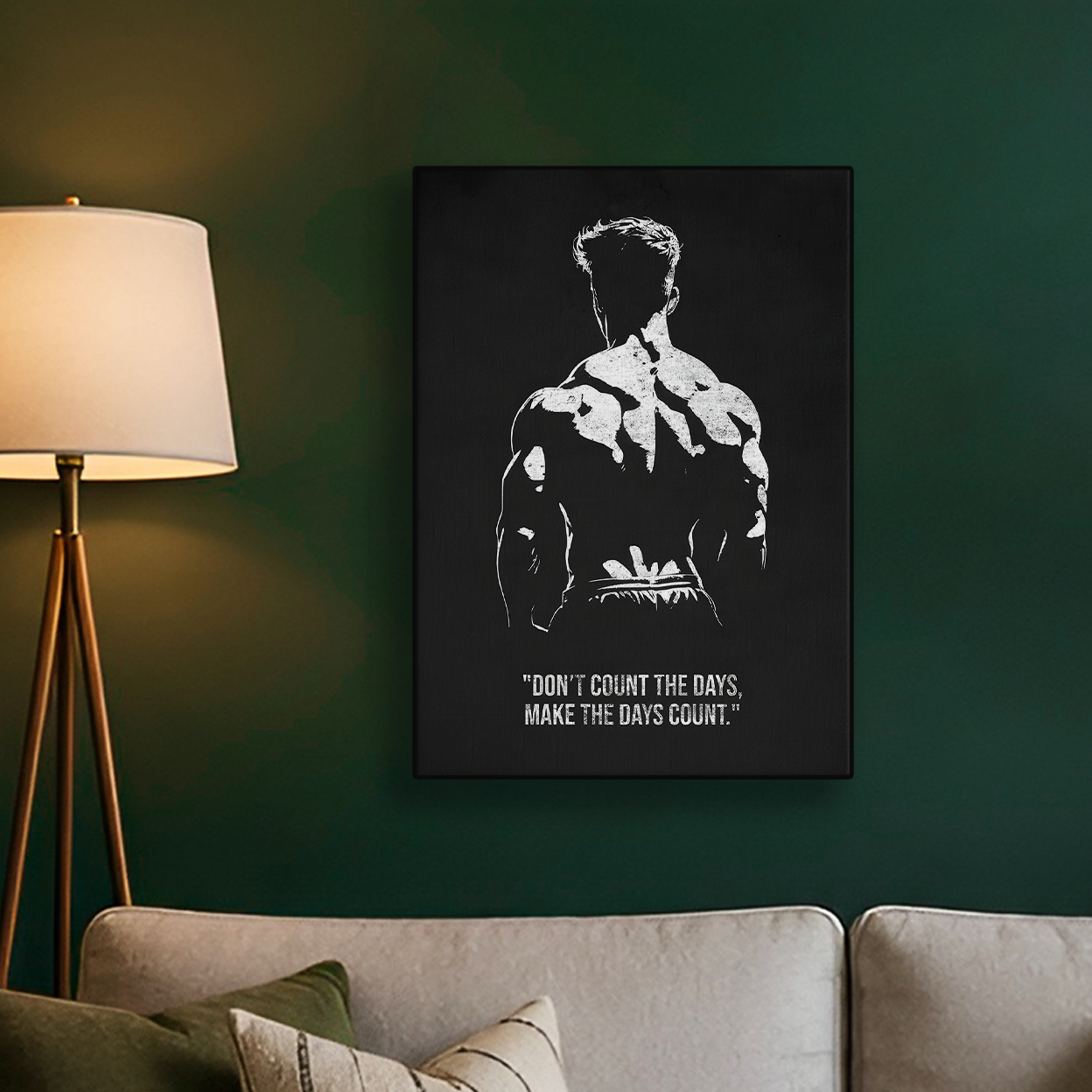 Bodybuilder Silhouette Poster