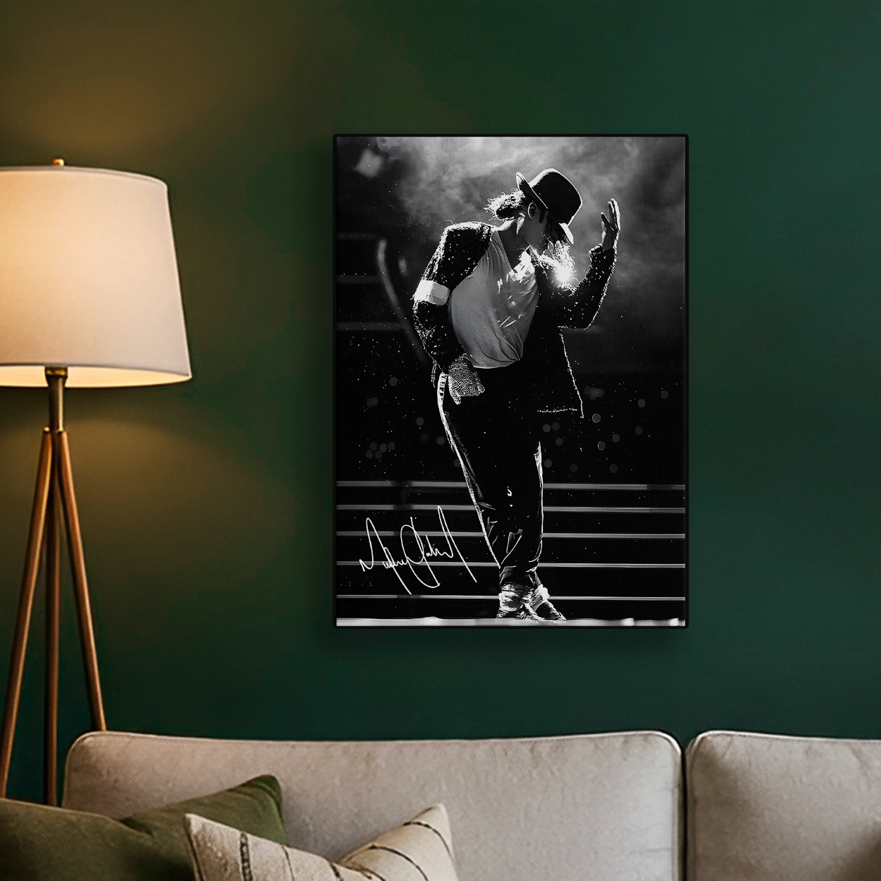 Black and White Michael Jackson Poster