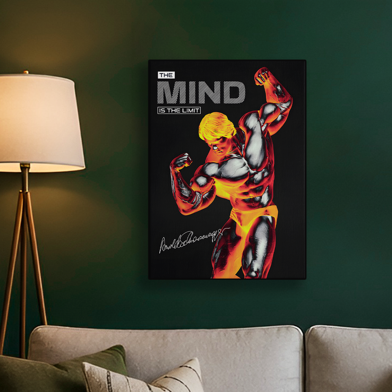 Colorful Arnold Schwarzenegger Pop Art Poster