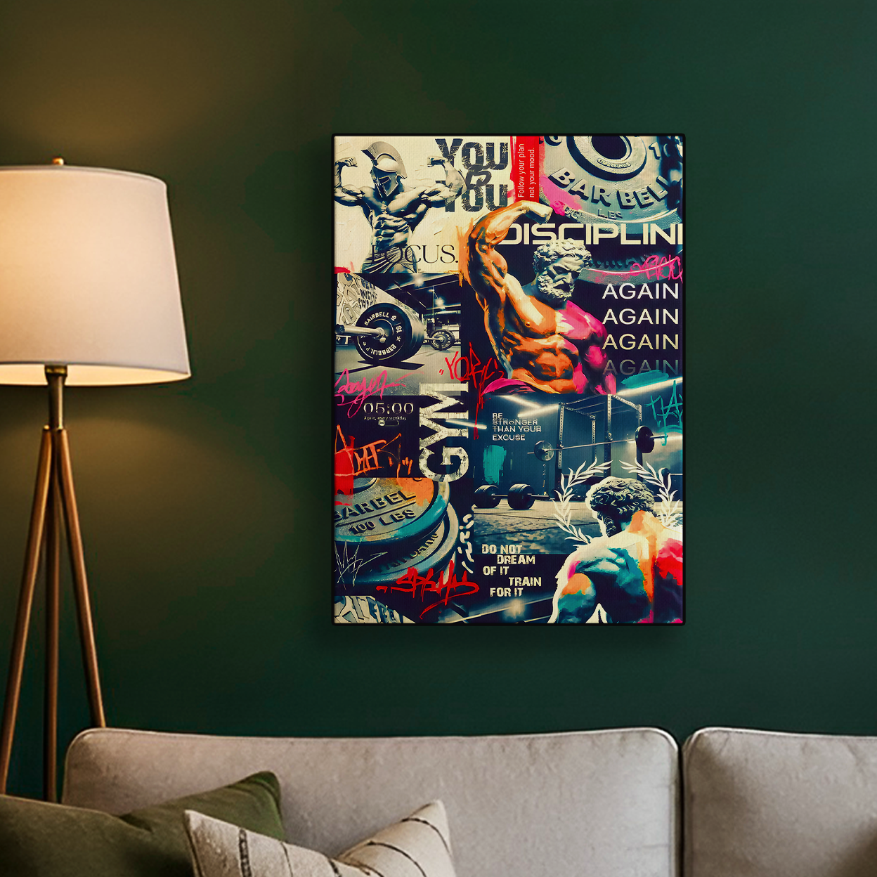 Discipline Again Collage Poster