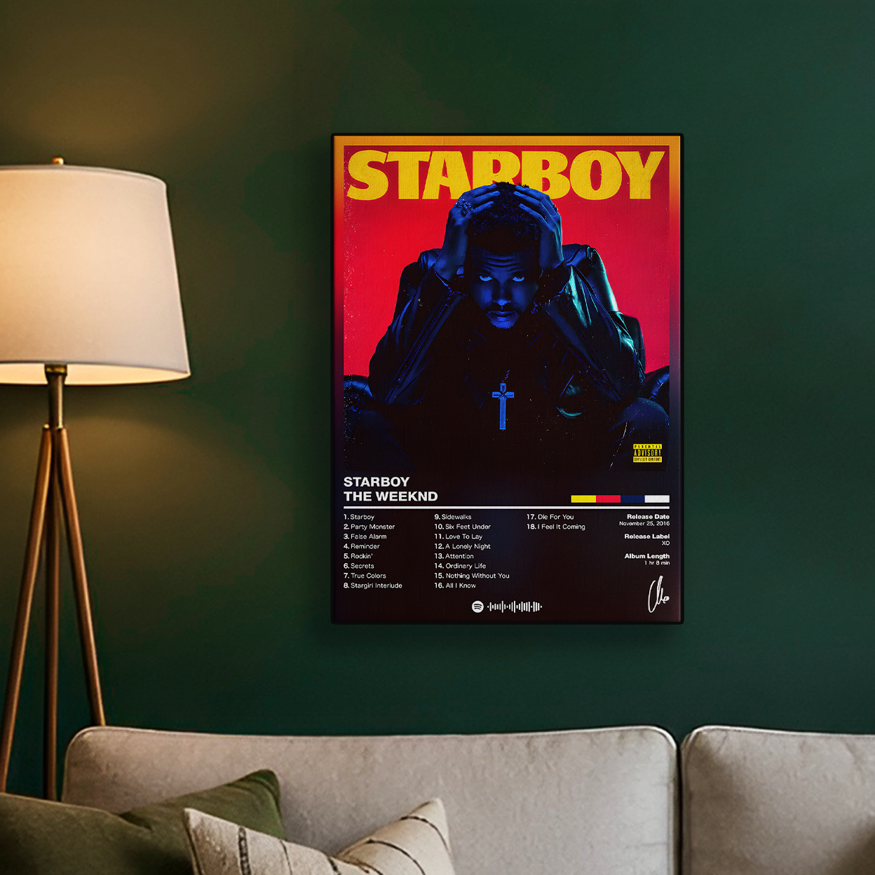 Starboy The Weeknd Poster