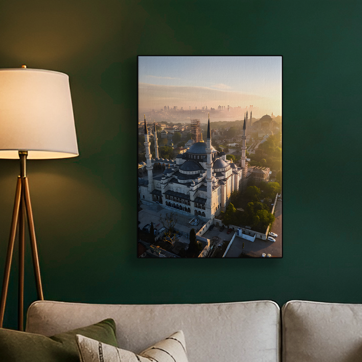 Mosque Exterior Blue Poster