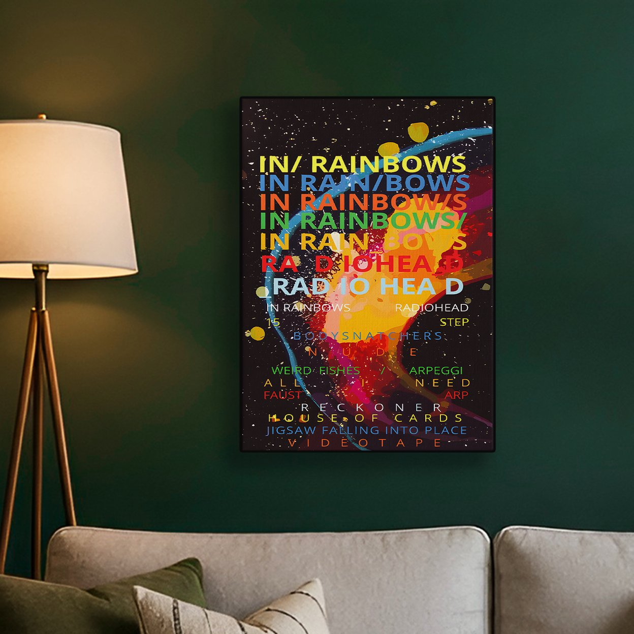 In Rainbows Radiohead Poster