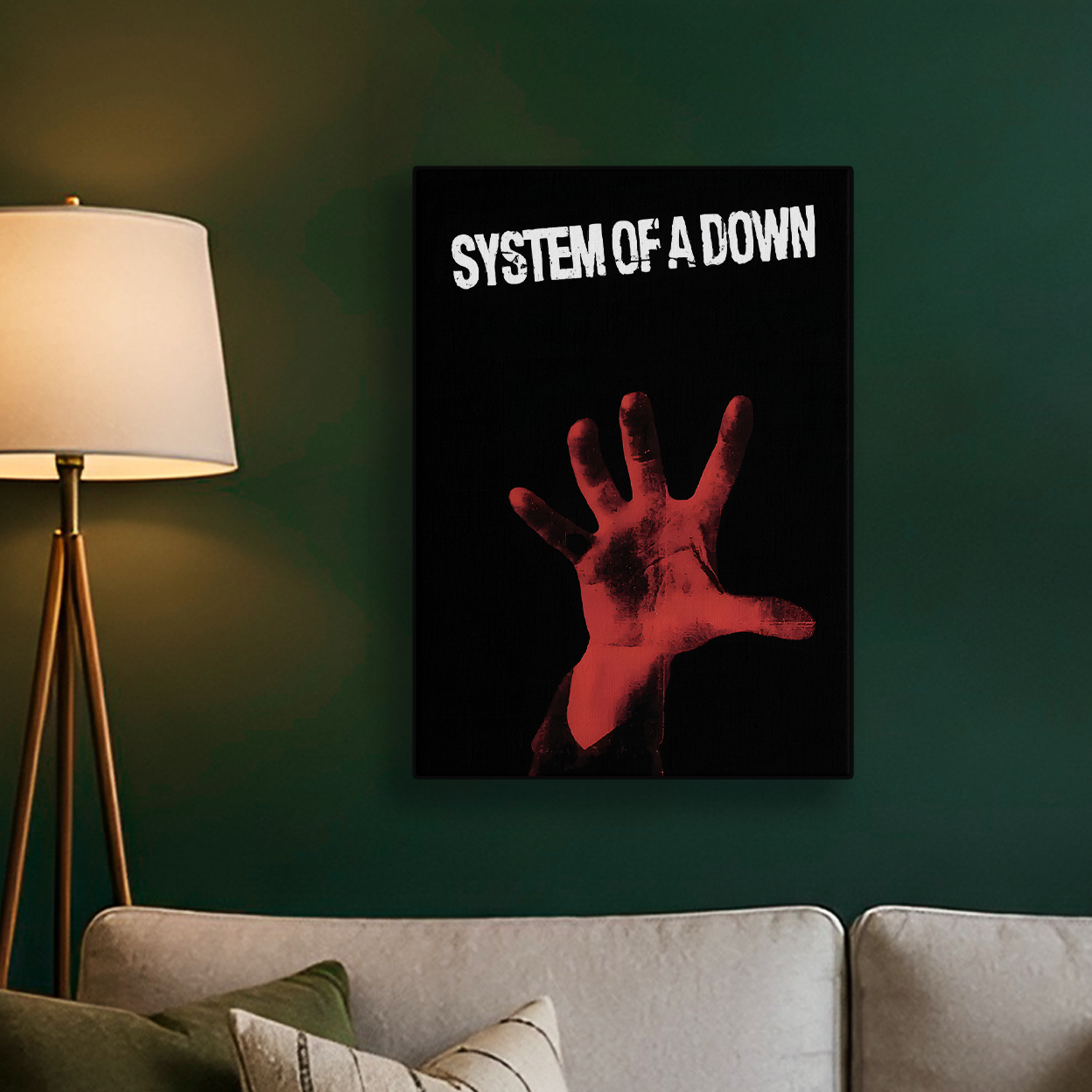 System of a Down Red Hand Poster