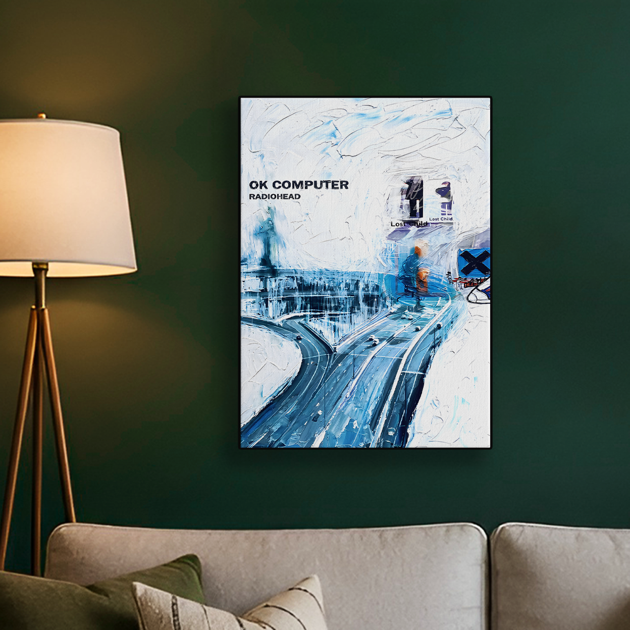 OK Computer Radiohead City Poster