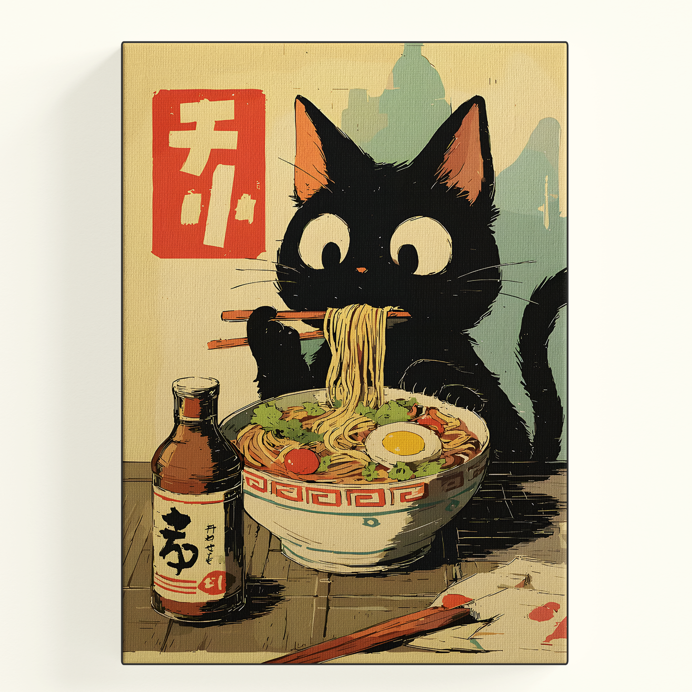 Ramen Cat Poster