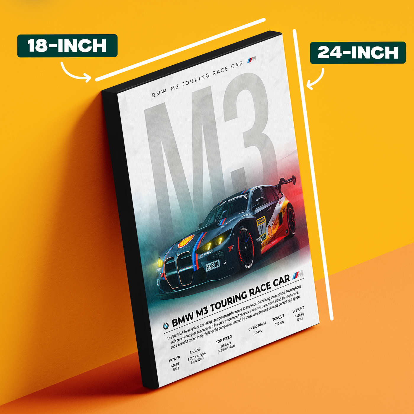 BMW M3 Touring Race Car Poster