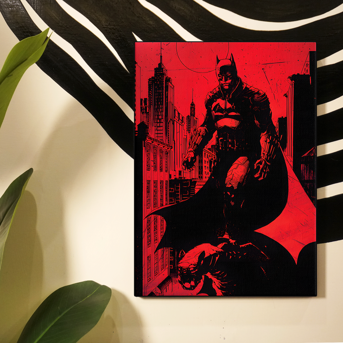 Batman Red Dark Poster