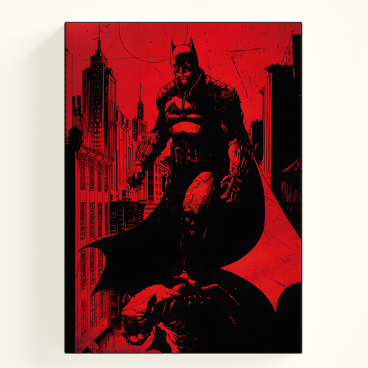 Batman Red Dark Poster
