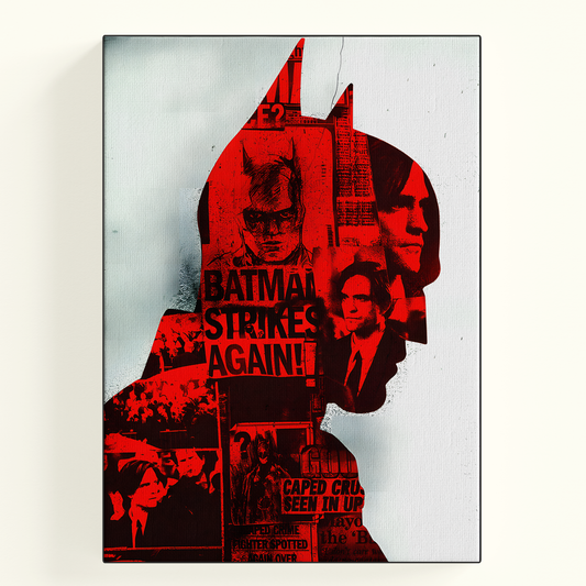 The Batman red silhouette Poster