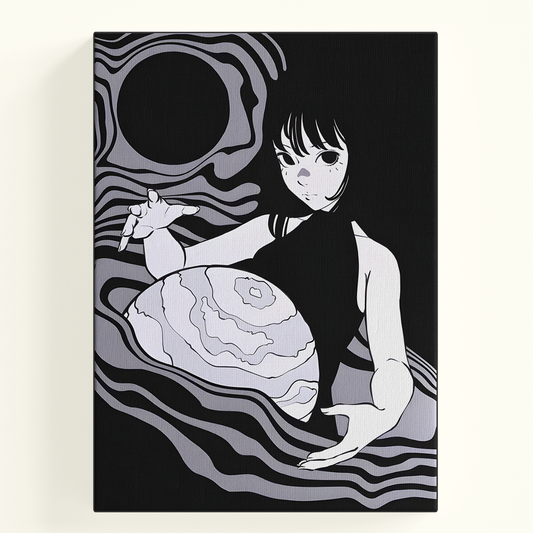 Monochrome Anime Girl