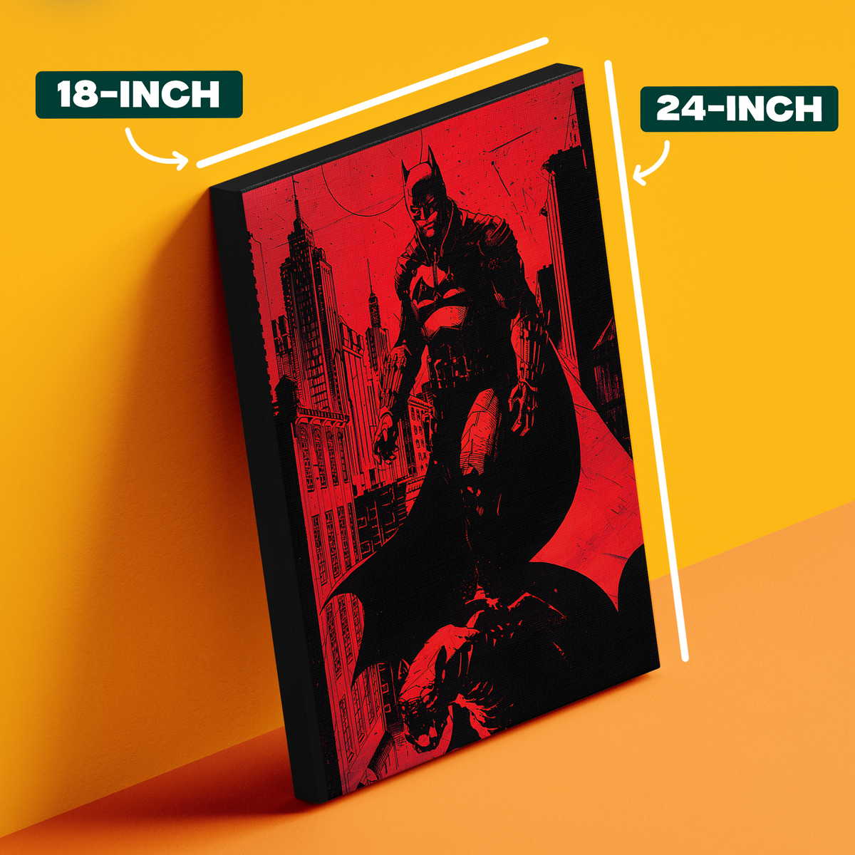 Batman Red Dark Poster