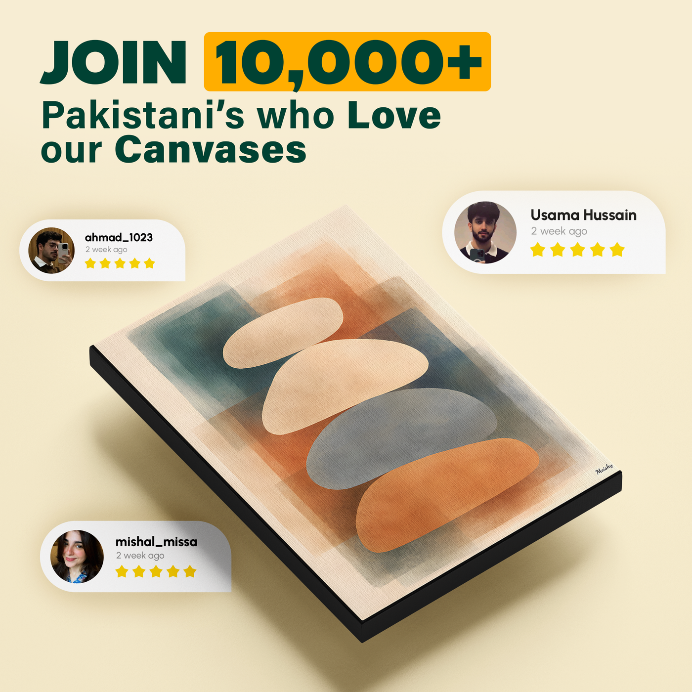 Abstract Balance Stones Teal Poster