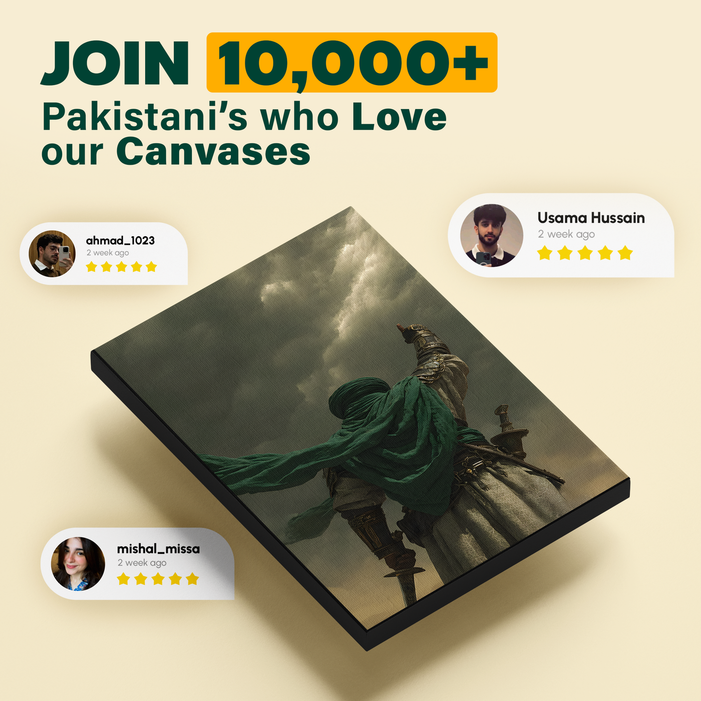 Person In Green Robe Poster