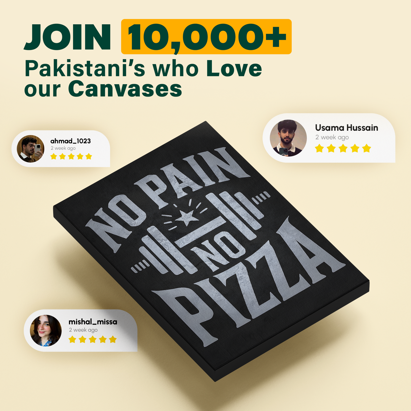 No Pain No Pizza Poster