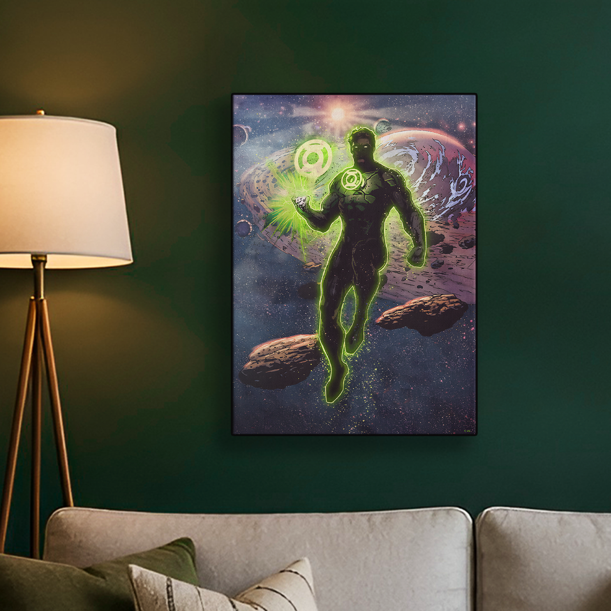 Green Lantern Colorful Poster