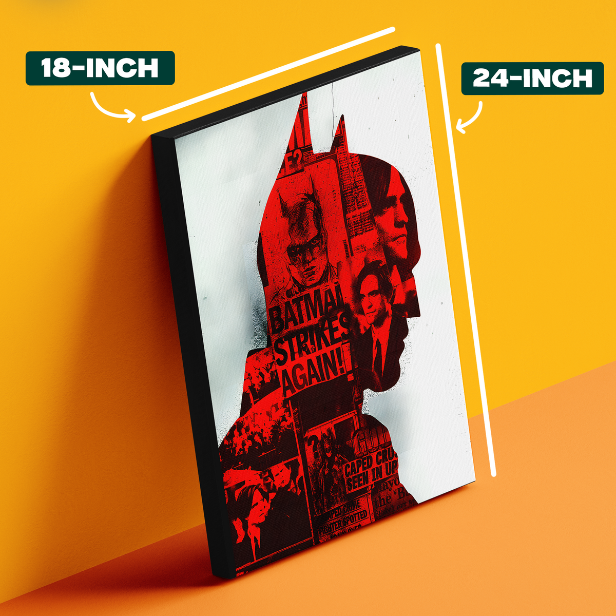 The Batman red silhouette Poster