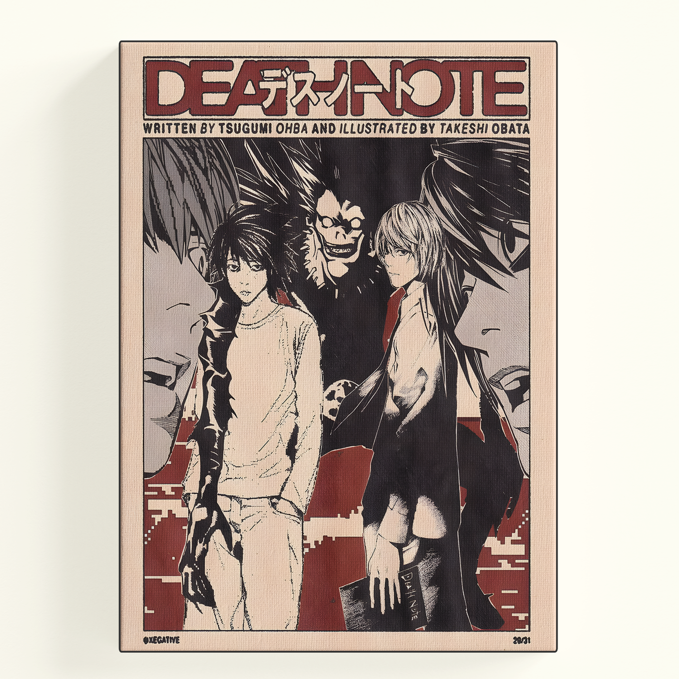 Death Note Old Newspaper style Poster