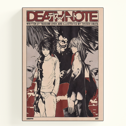 Death Note Old Newspaper style Poster
