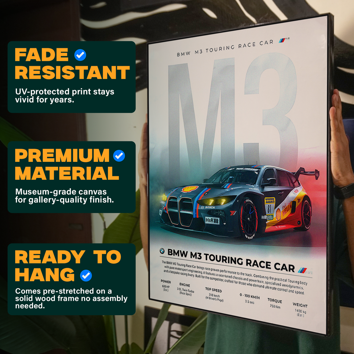 BMW M3 Touring Race Car Poster