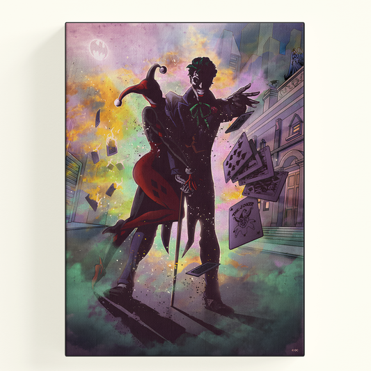 Joker and Harley Quinn Comic Poster