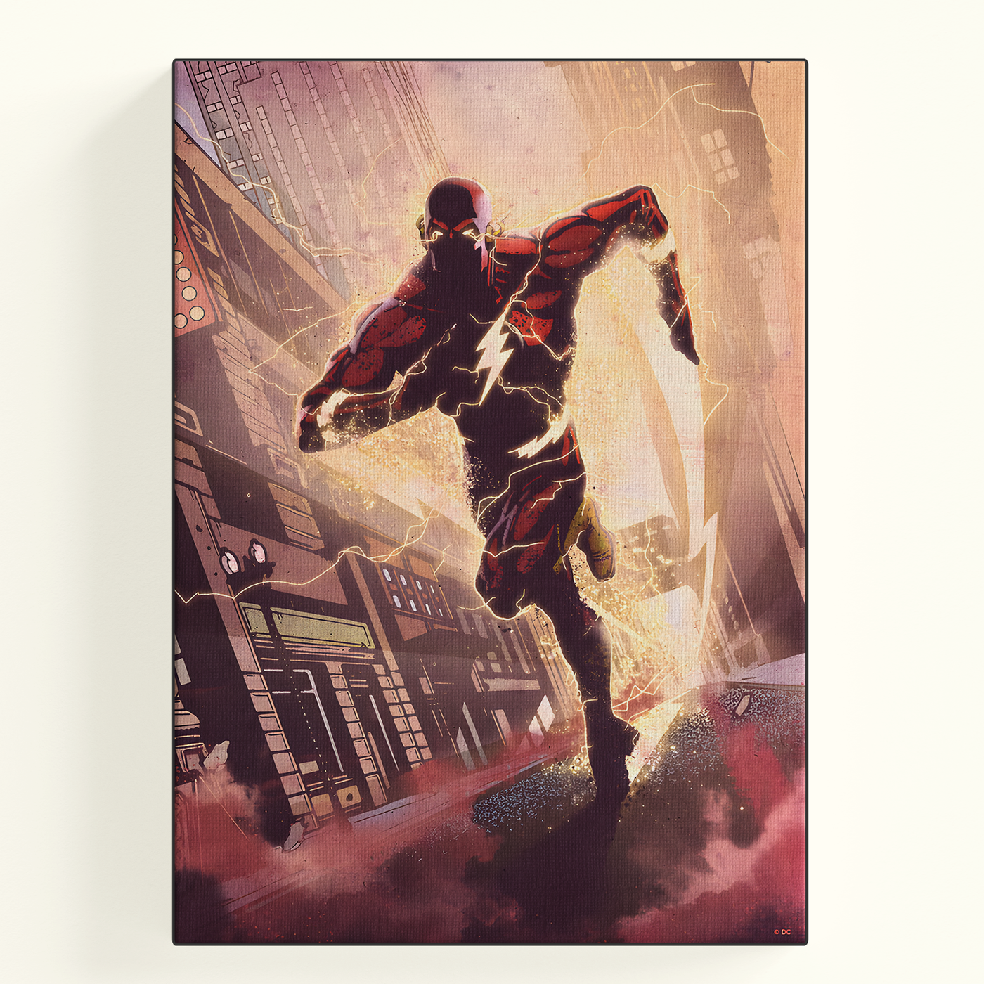 Dynamic Flash Running scene from DC Comics