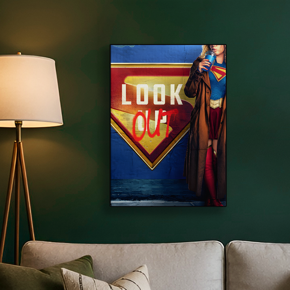 Look Out Supergirl Poster