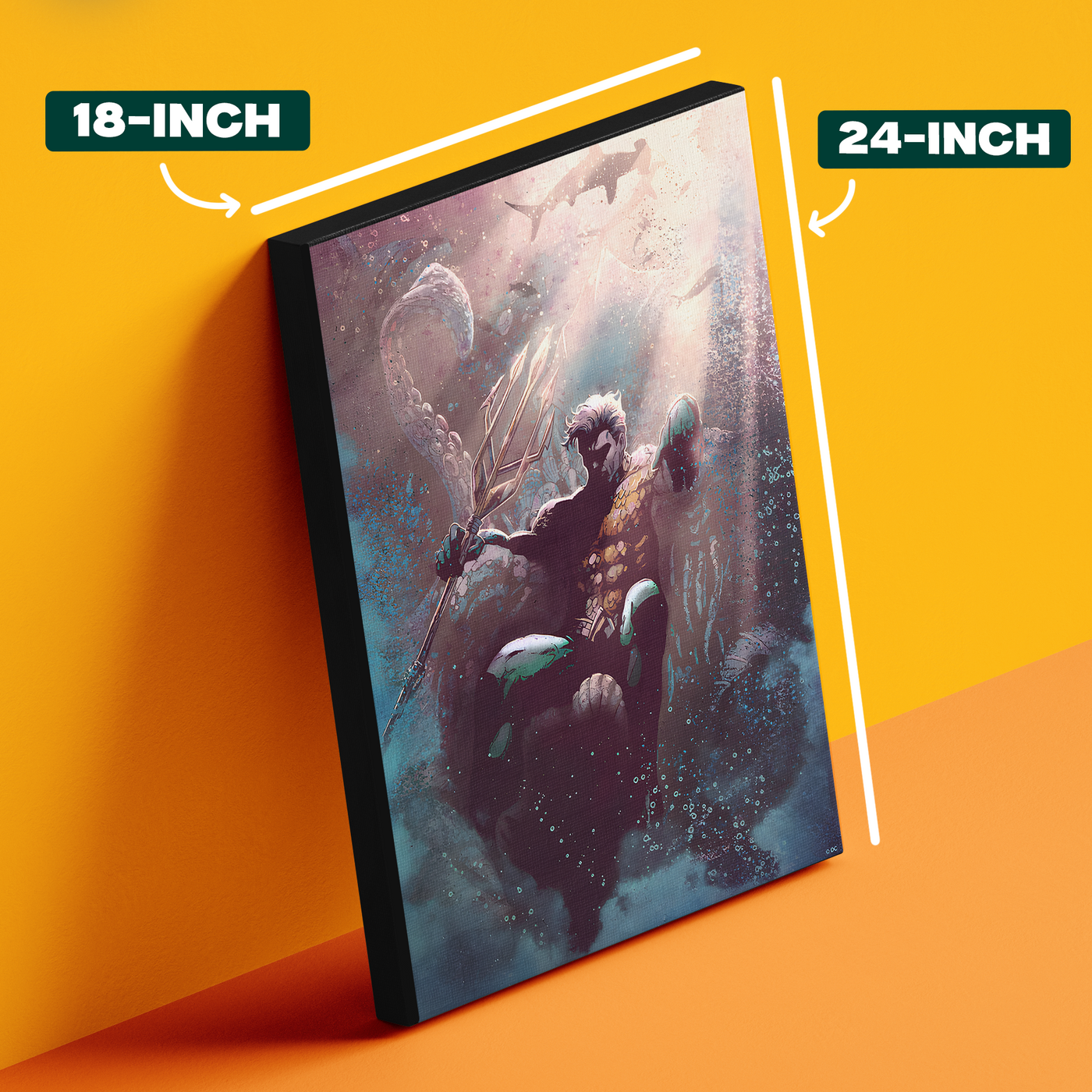 Dark Aquaman Comic Poster