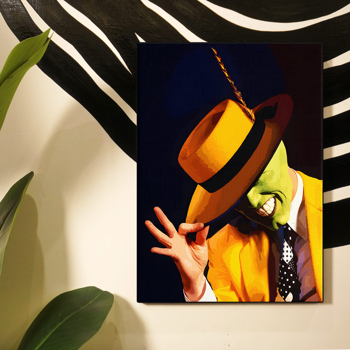 The Mask Hand Gesture Illustration Poster