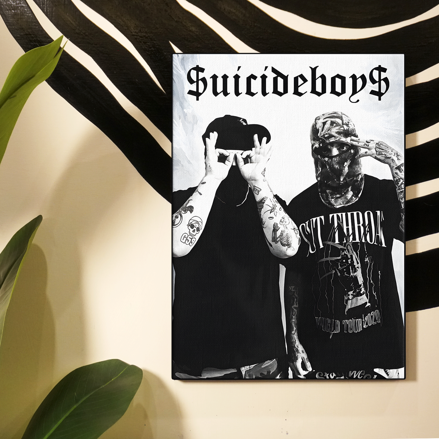 NF Black and White Poster