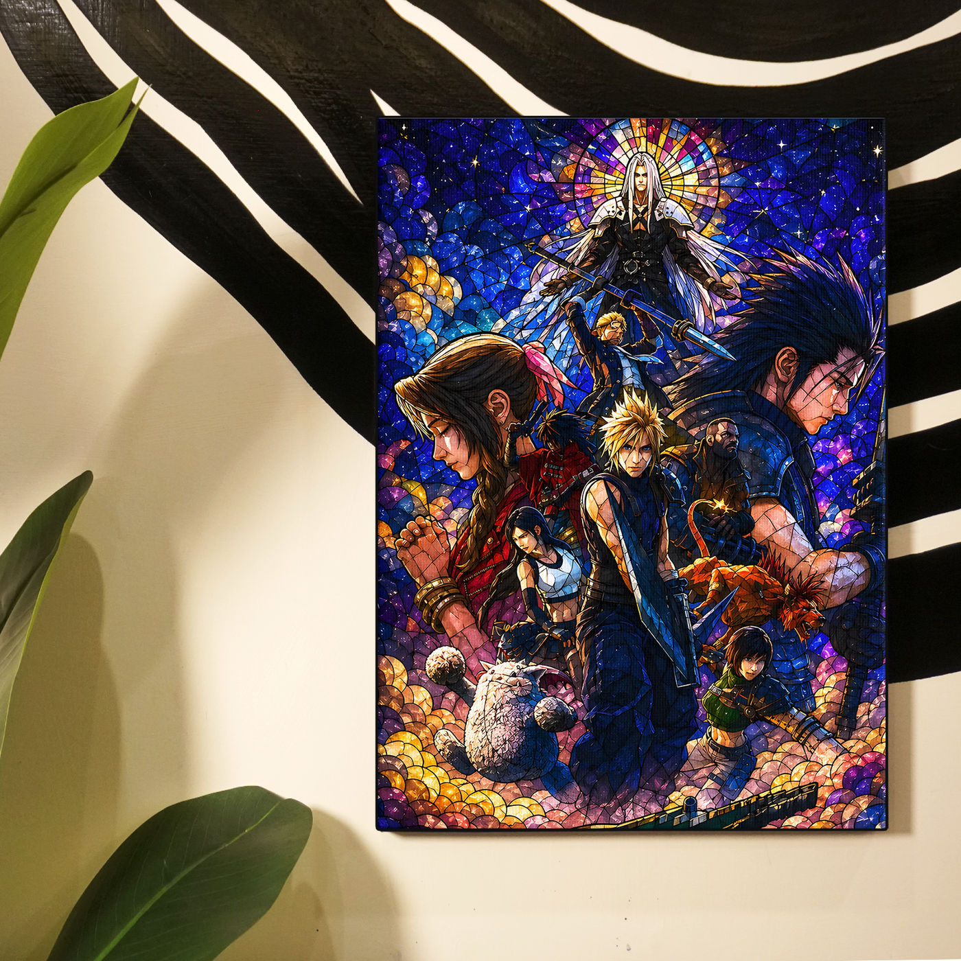 Colorful Final Fantasy 7 Remake Group Poster