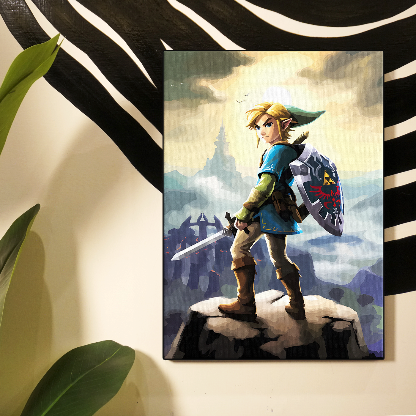 Zelda Link Shield Poster