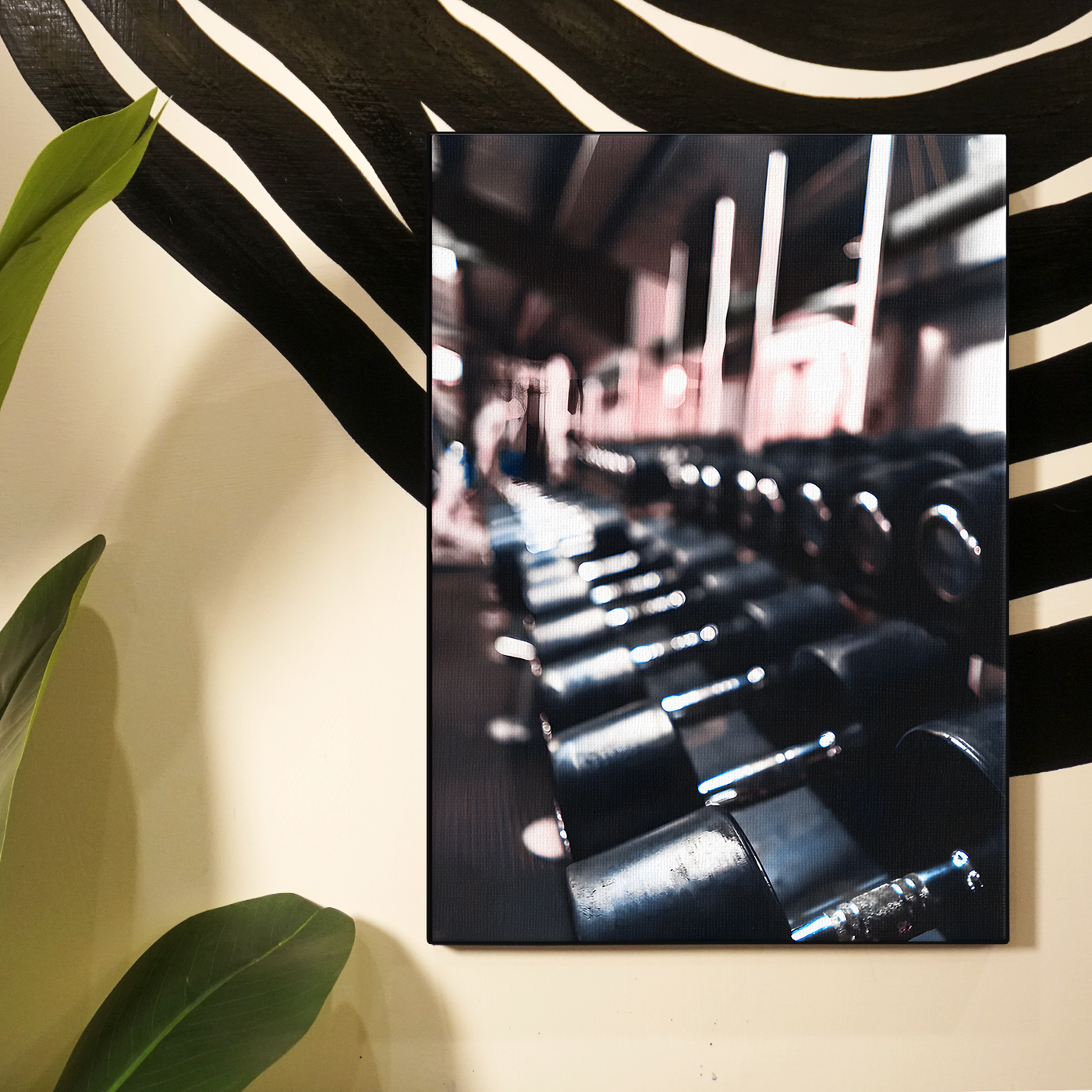 Dark Gym Weights Poster