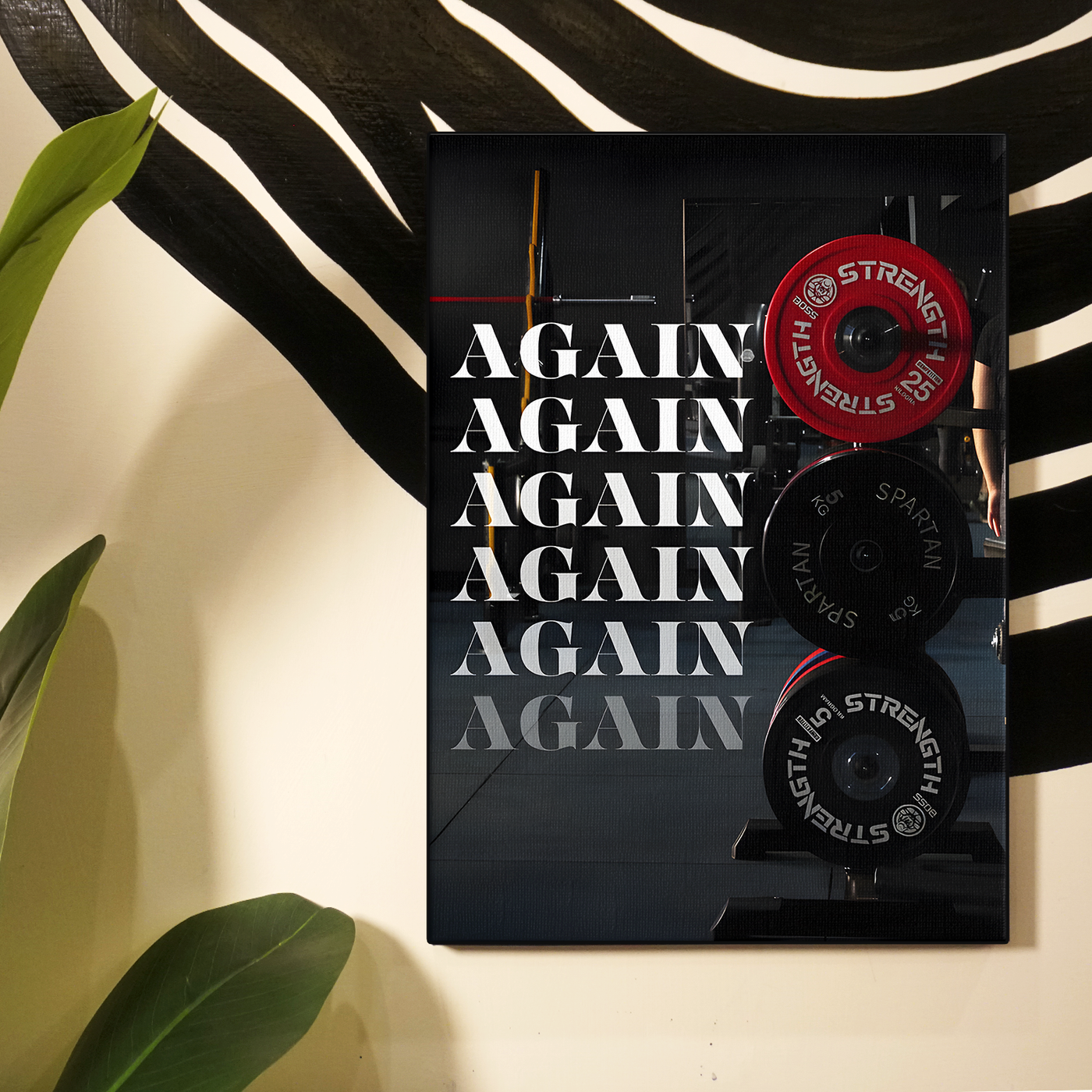 Red Dumbbell Again Poster