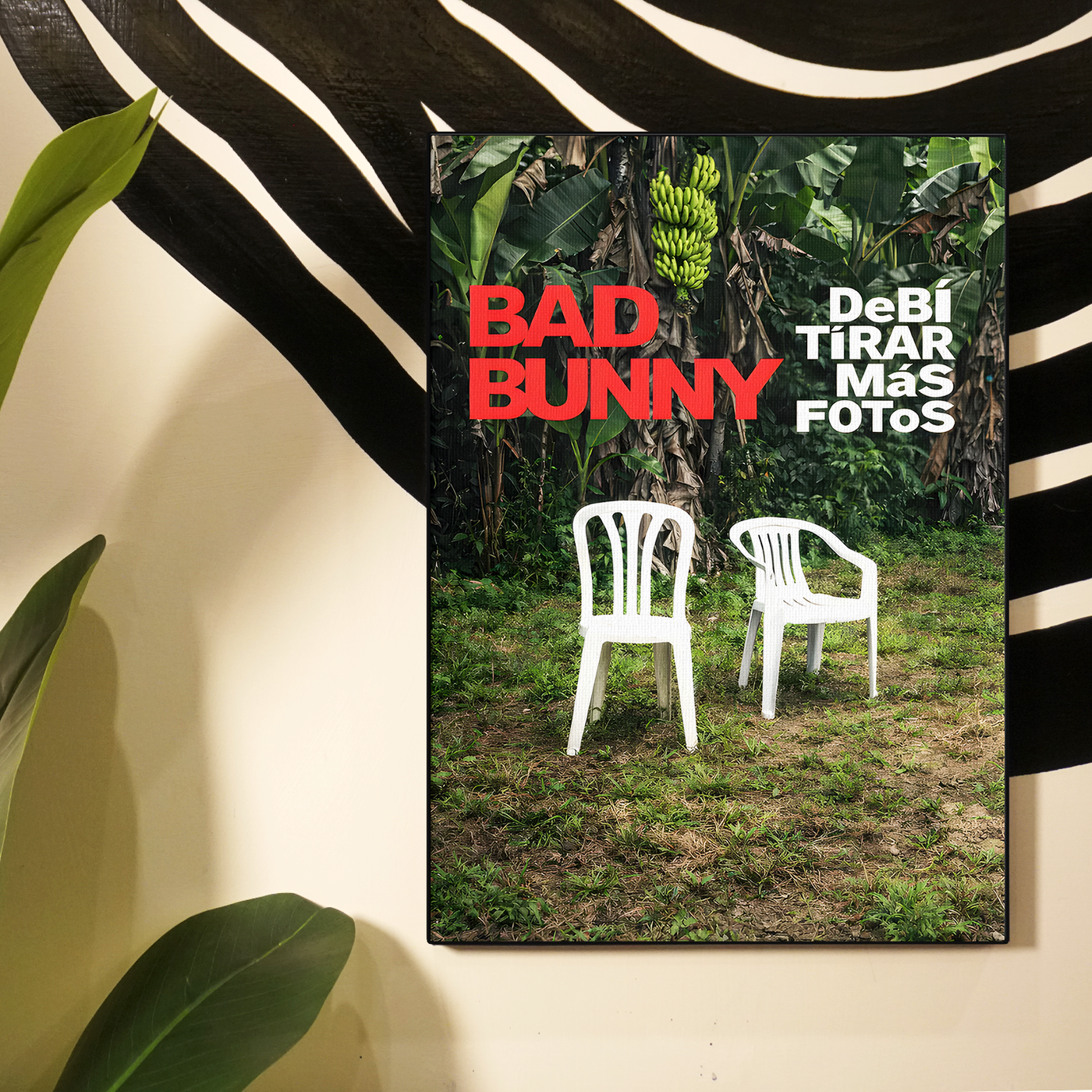 Bad Bunny Chair Poster