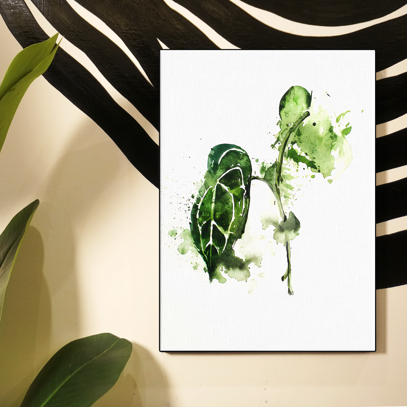 Watercolor Single Leaf Poster
