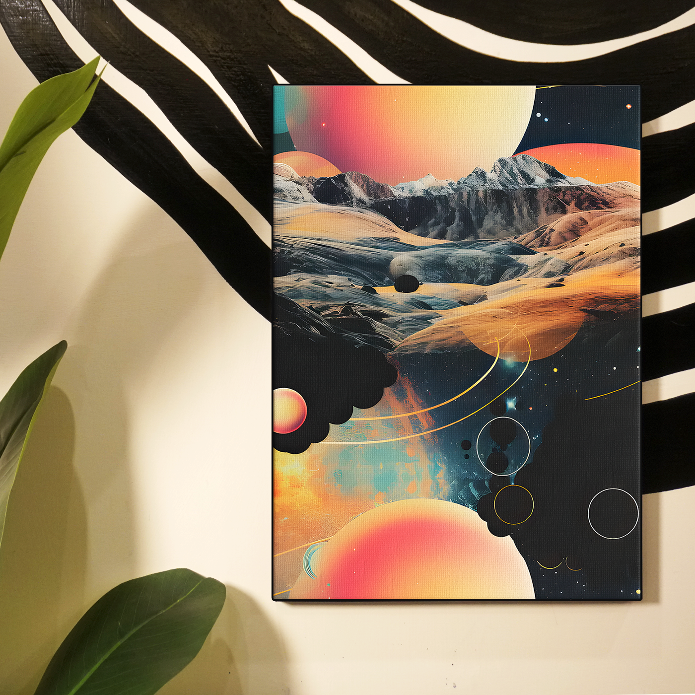 Abstract Circles Space Poster