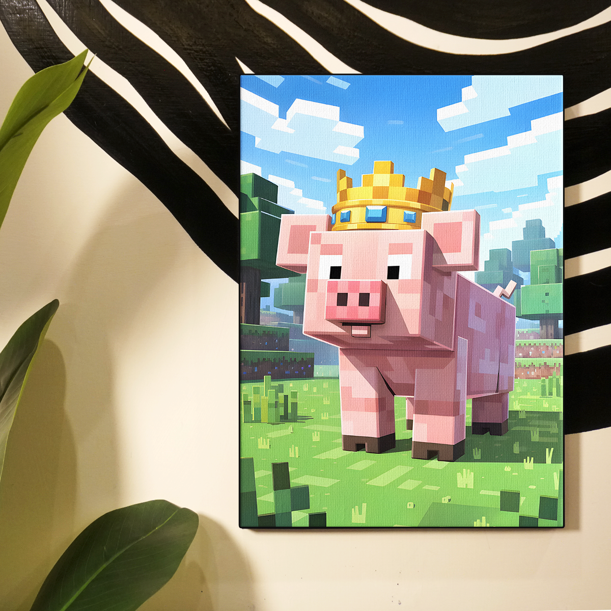Minecraft Pig Poster