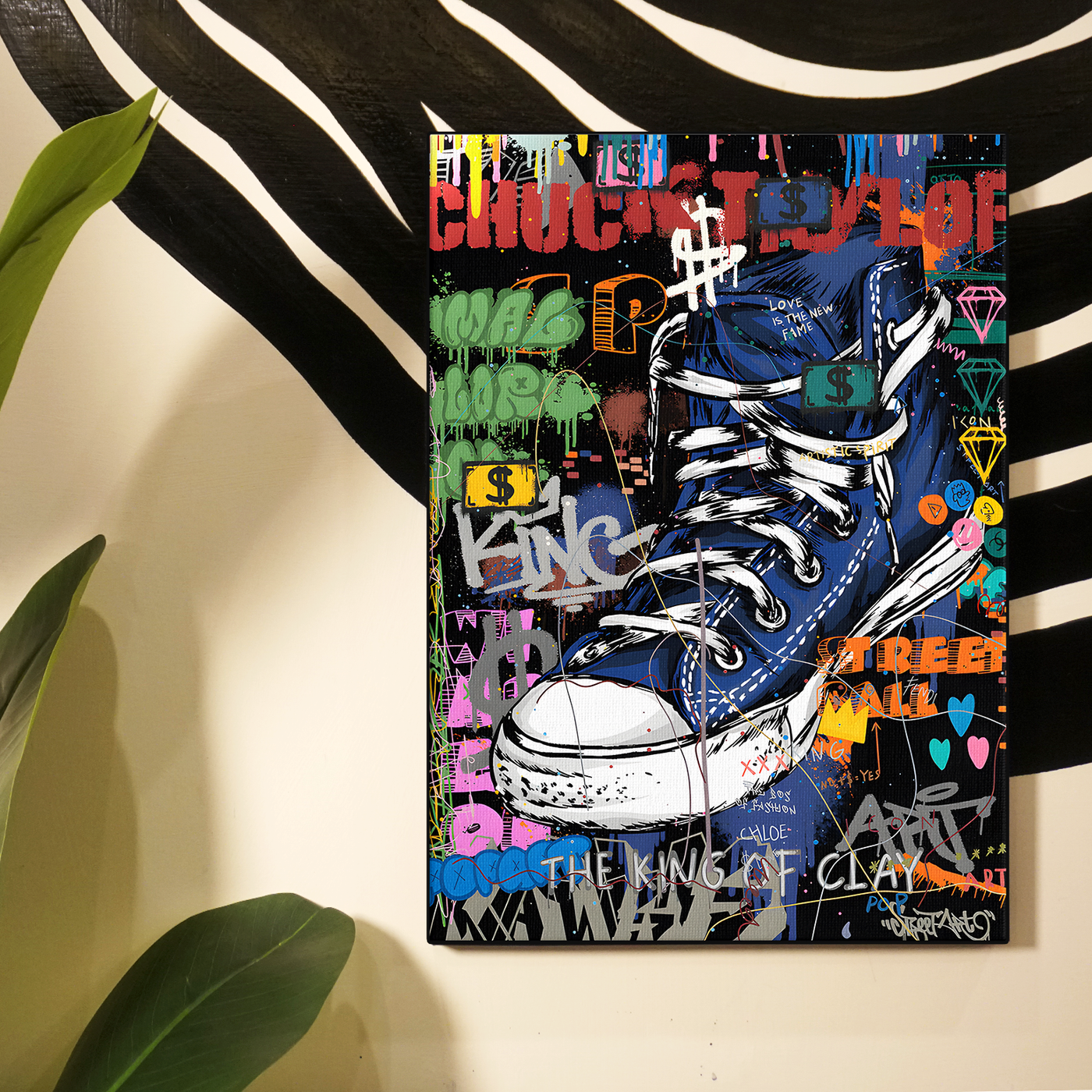 Sneaker Graffiti Art Poster