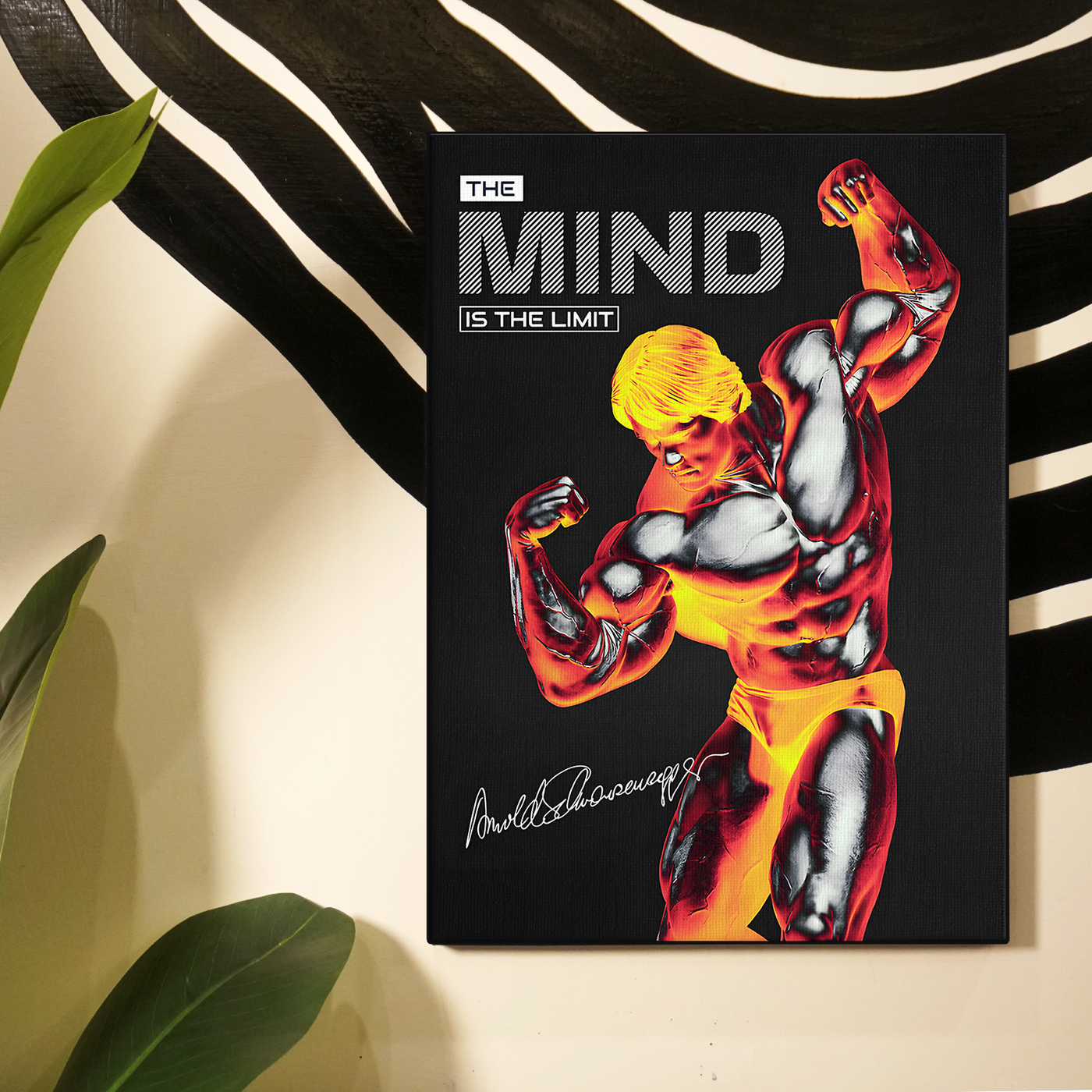 Colorful Arnold Schwarzenegger Pop Art Poster