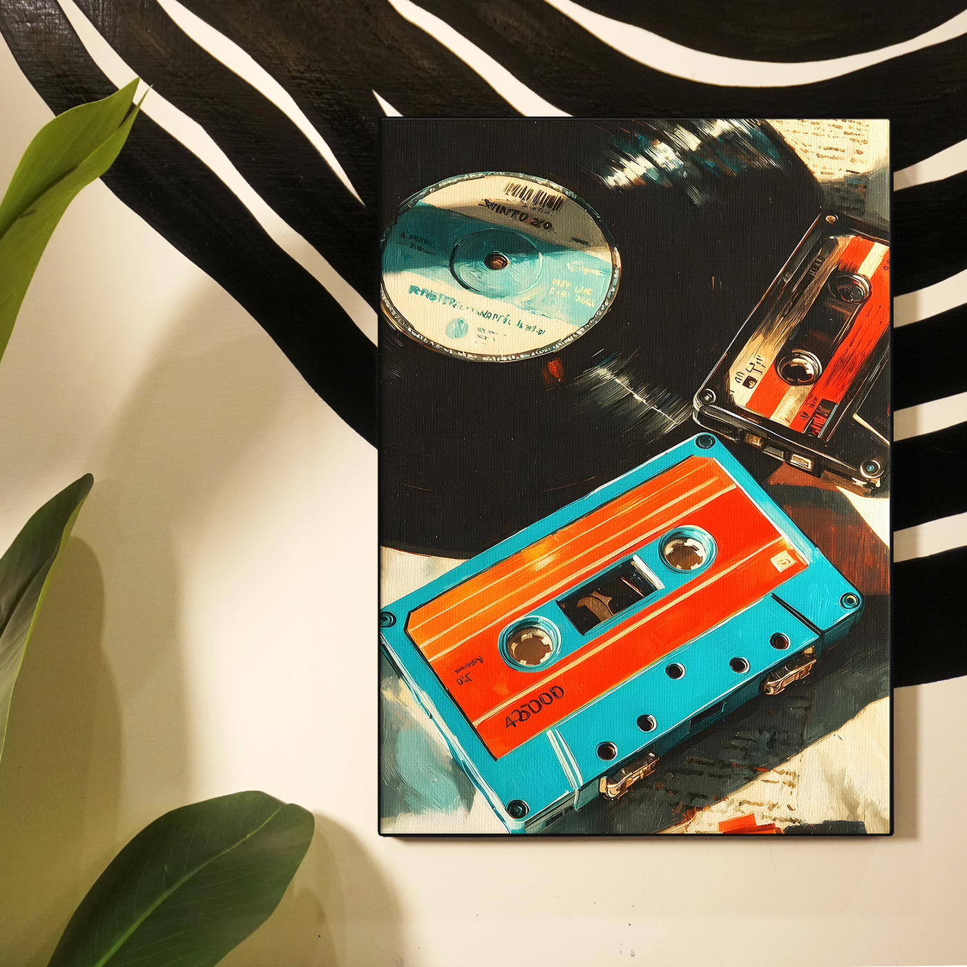 Yellow Cassette Tape Poster