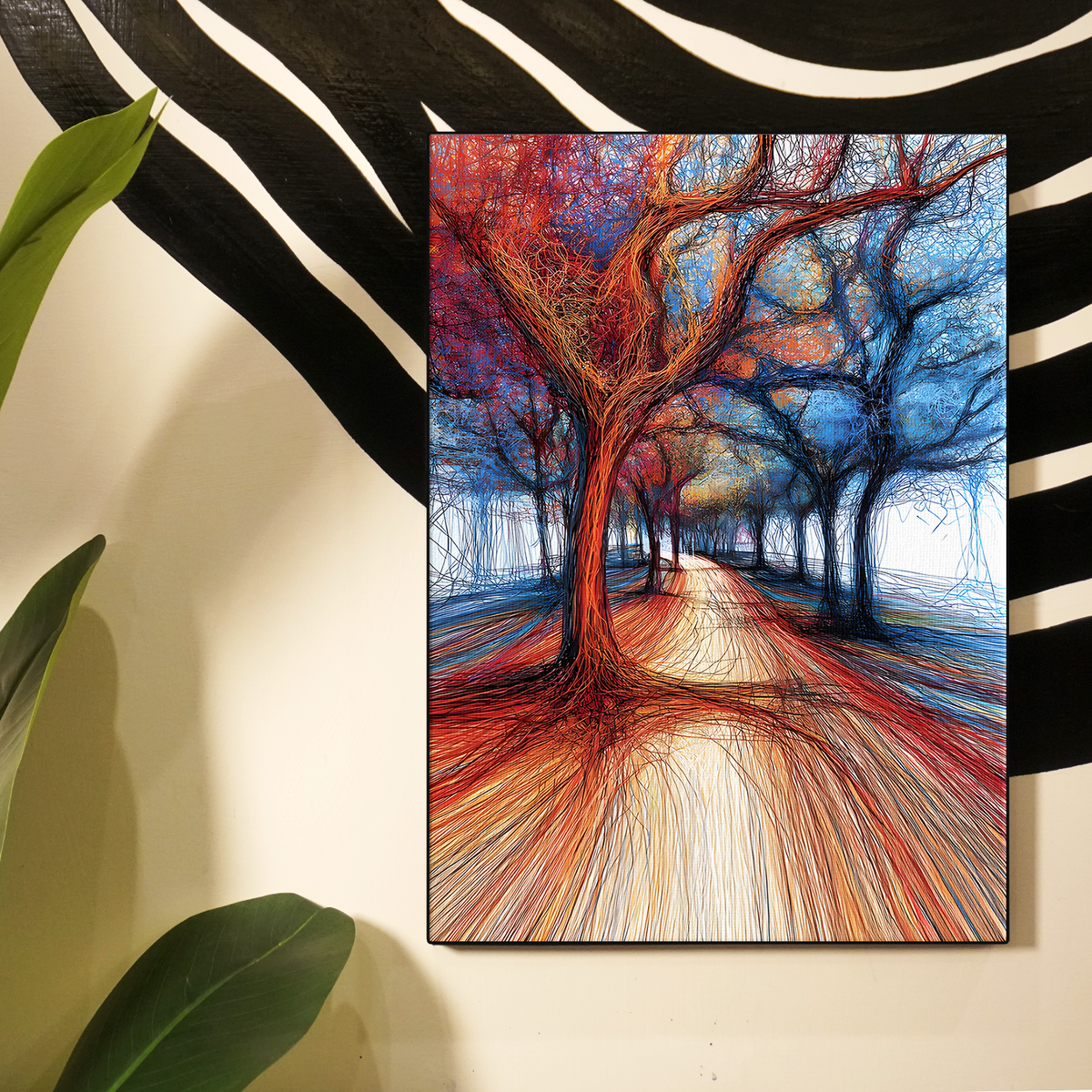 Winter Forest Path Poster