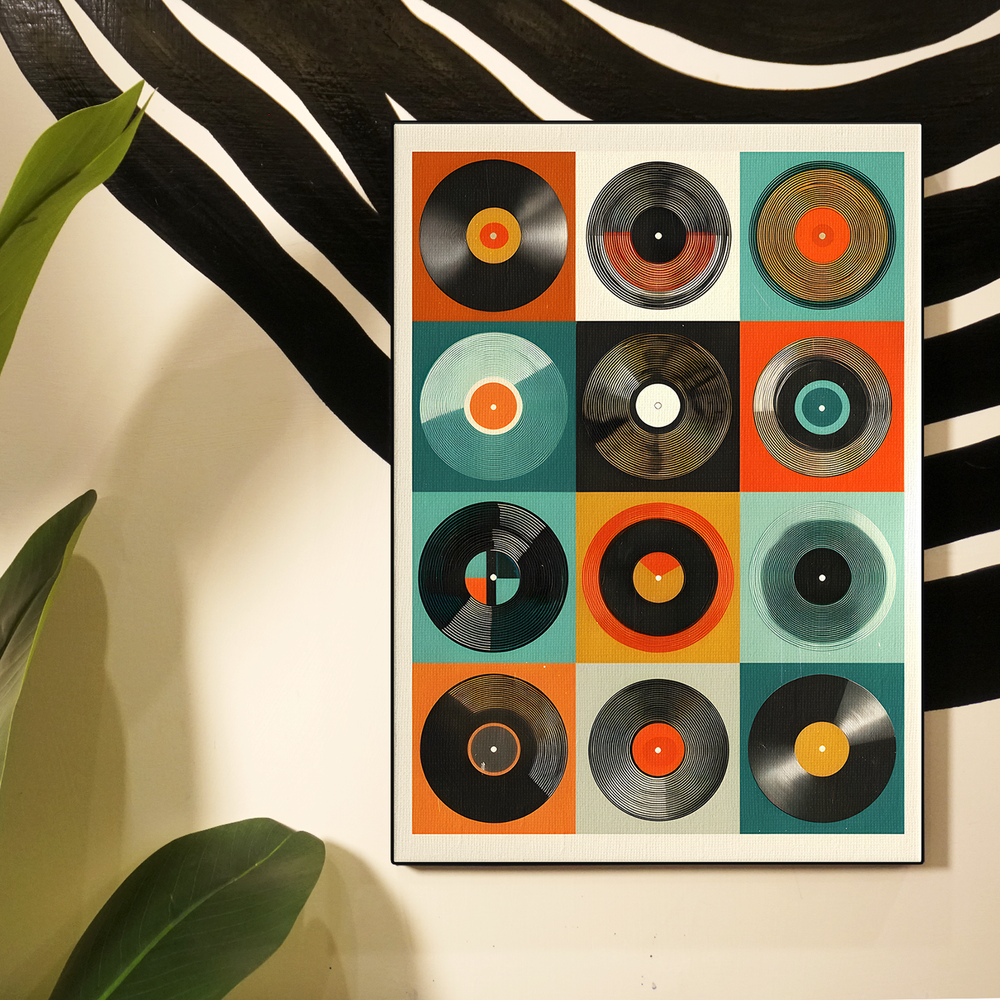 Colorful Circles Album Grid Poster