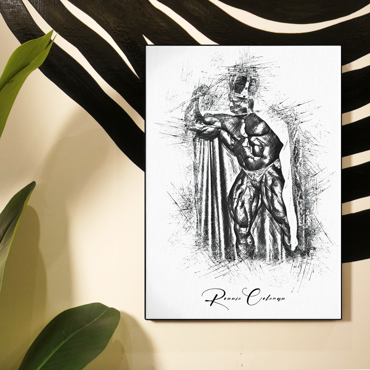 Ronnie Coleman Roman Gladiator Sketch Poster