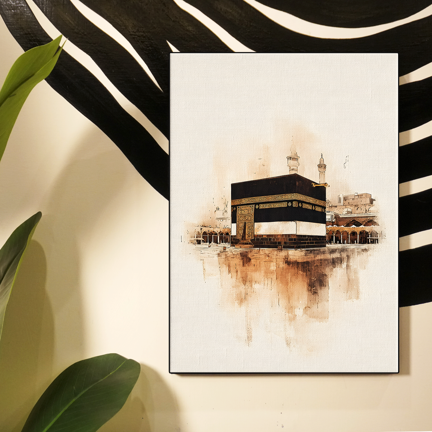 Kaaba Desert Sepia Poster