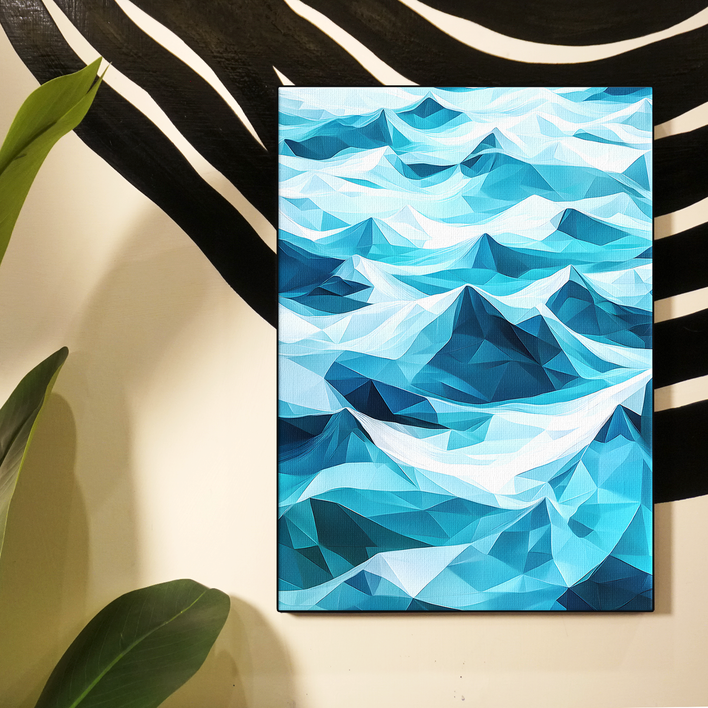 Blue Wave Abstract Poster